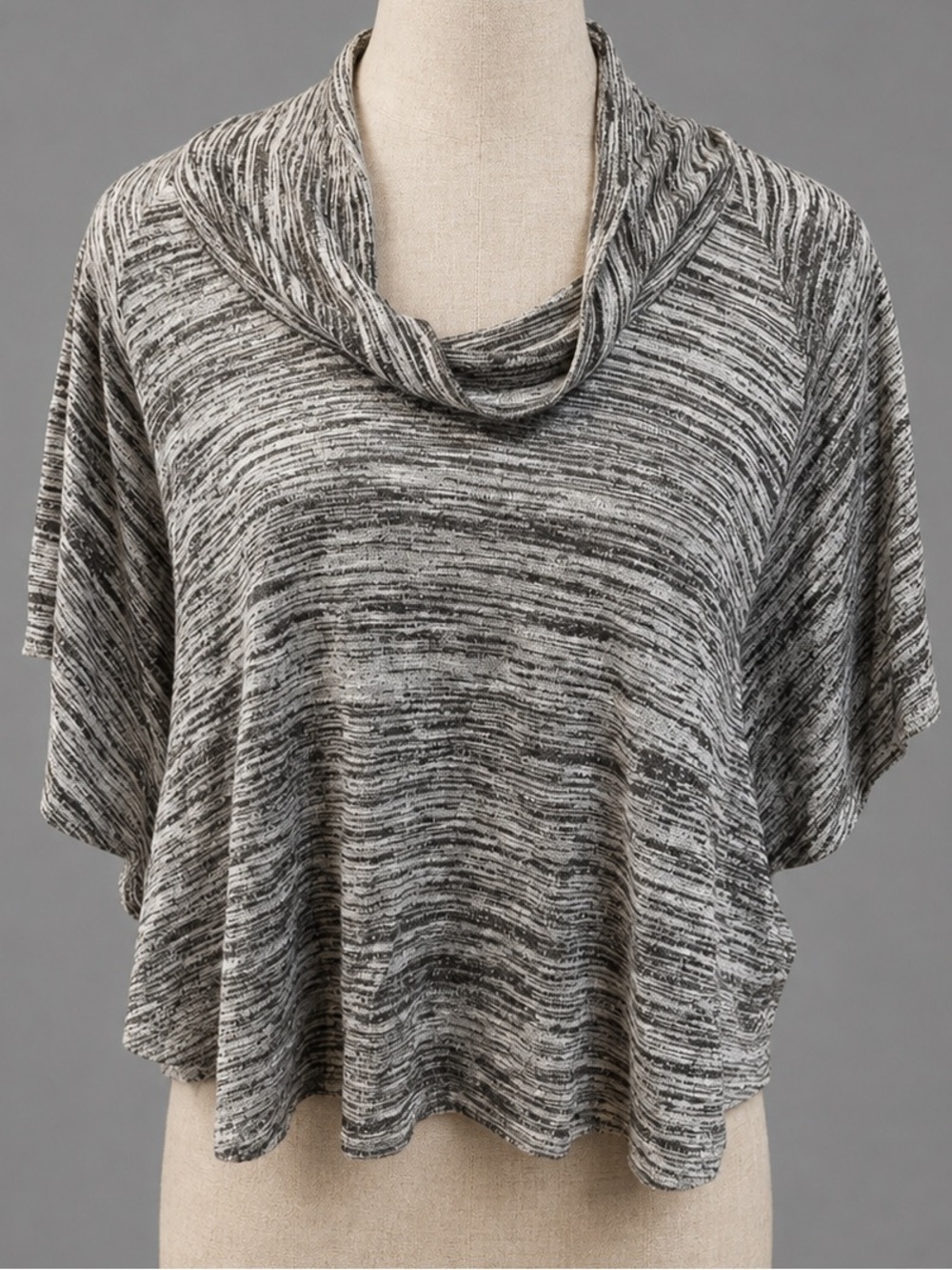 Butterfly Draping Turtleneck SHIRT Top